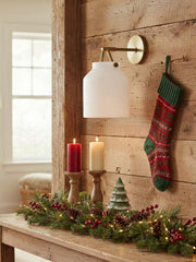 Hanton Minimal Wandleuchte – Vintage Milchglas-Wandleuchte und Metallakzent